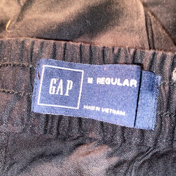 GAP Black Pants with Elastic / Drawstring Waist Medium NWOT - Picture 11 of 13